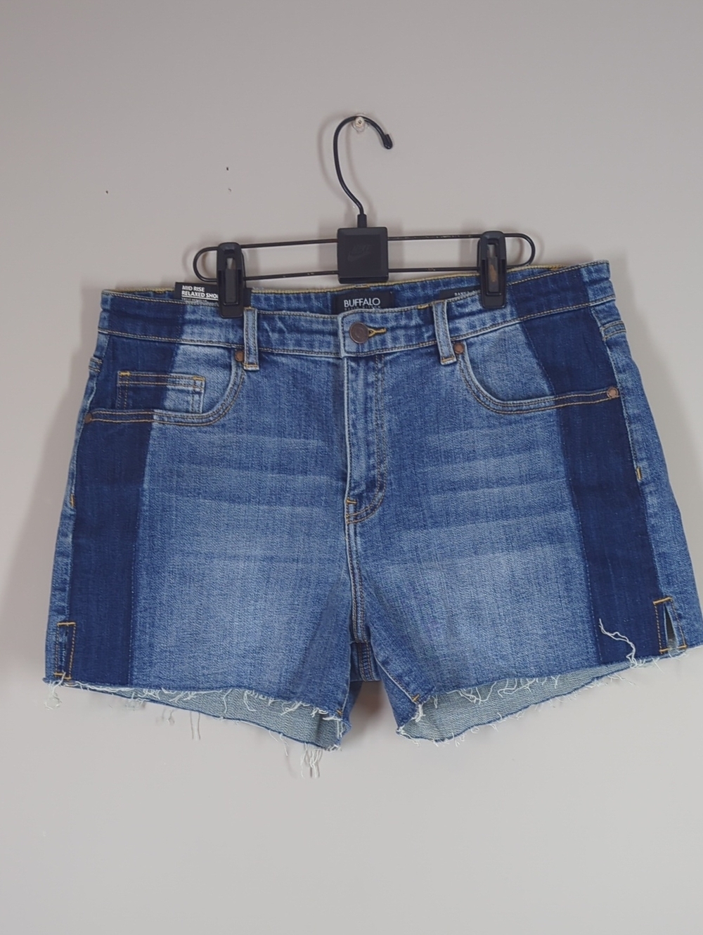 Buffalo Blue Two-Tone Denim Shorts 32